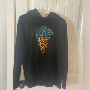 Crooks and Castles Jungle Snooka Bandana Hoodie -size small